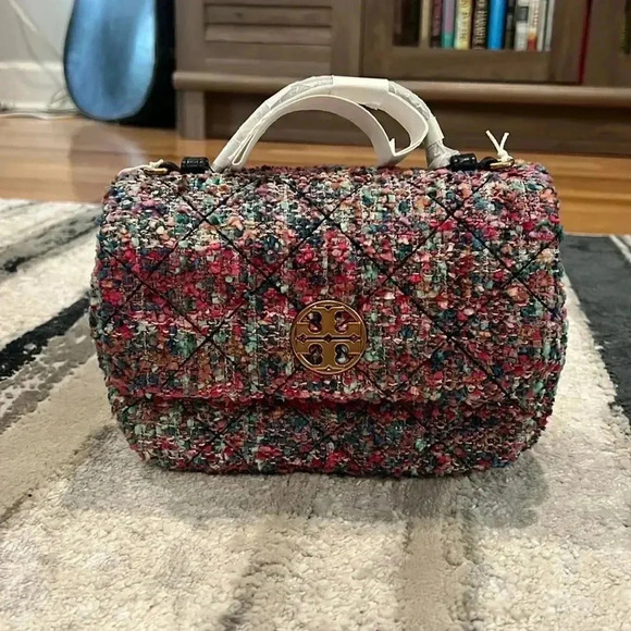 NWT Multicolor Tweed Tory Burch Purse - Picture 1 of 10